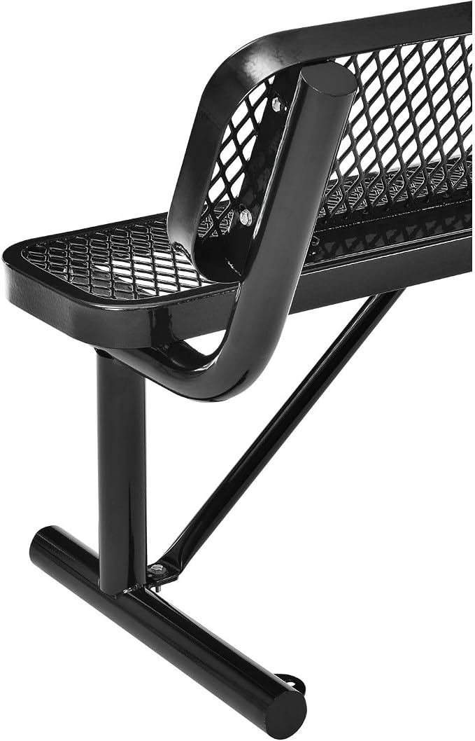 Global Industrial 4'L Heavy Duty Expanded Metal Mesh Bench - Image 6
