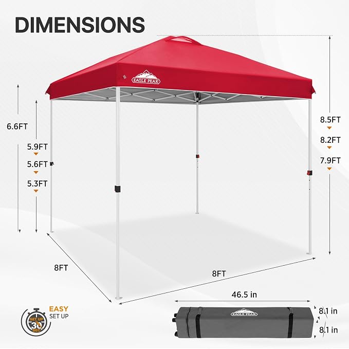 EAGLE PEAK Pop Up Canopy Tent - Image 3