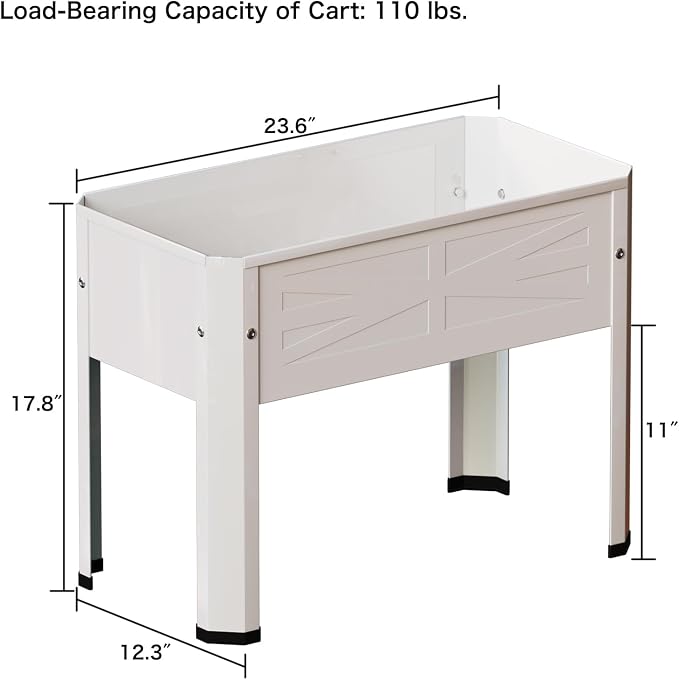 Elevated Metal Planter Box Stand Heavy Duty Raised Garden Bed - Image 2