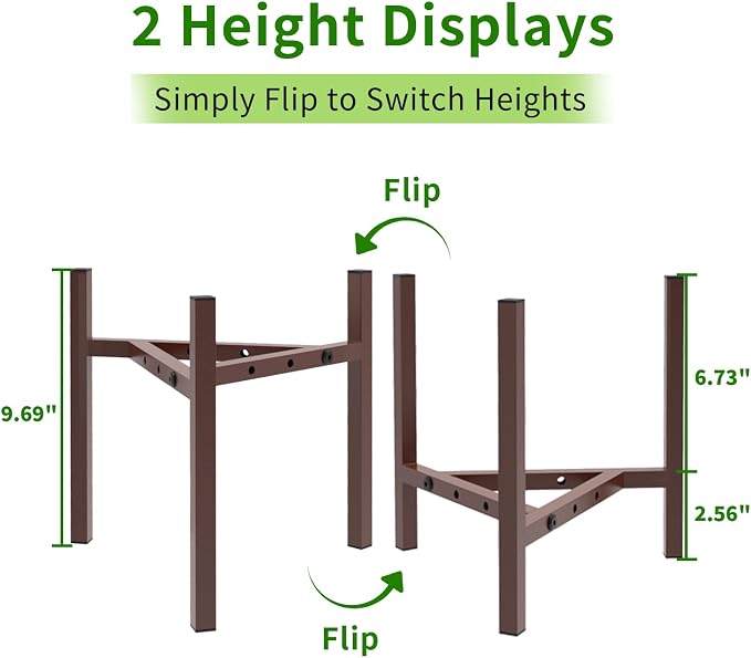 Aripark Plant Stand Indoor Adjustable, Metal Modern Plant Stands, Small Heavy - Image 4