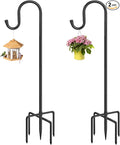 36 Inch Shepherds Hooks for Outdoor, Heavy Duty Bird Feeder Pole by Anideer