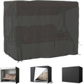 Porch Swing Cover 63 Inch Waterproof 600D Oxford Hanging Outdoor Swing Cover by YHINGG