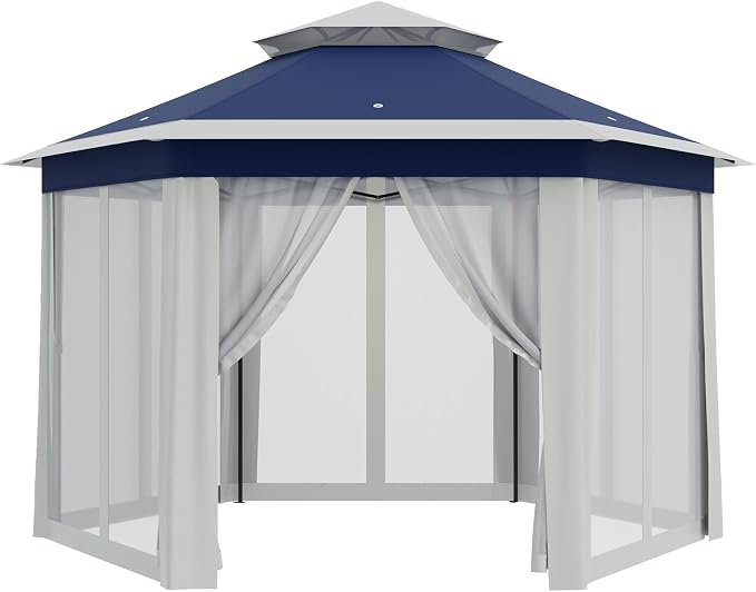 GAOMON Heavy Duty 13x13ft 6-Sided Pop-Up Gazebo Tent – Double Vented Roof - Image 2