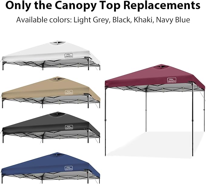 KAMPKEEPER Replacement Top Pop Up Canopy Tent Cover Roof - Image 3