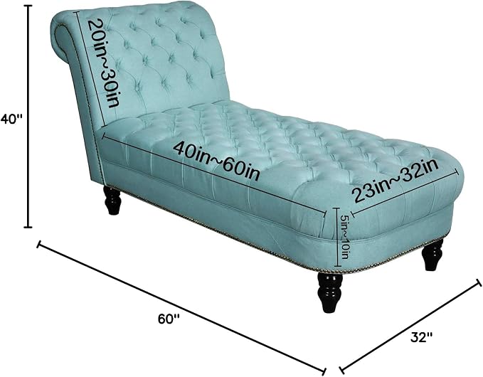 FantasDecor Chaise Lounge Cover Stretch Armless Chair Slipcover - Image 8