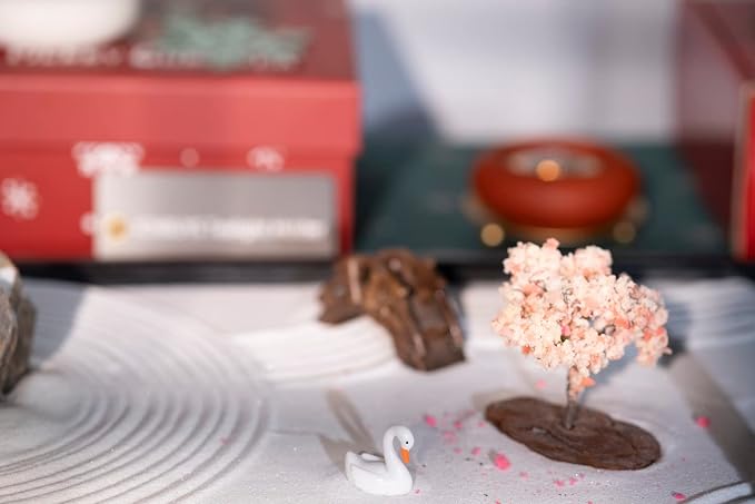 Zen Garden Sakura Pagoda Bridge Landscape Stone Set - Image 6