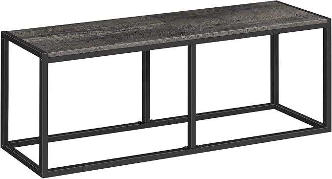 HOOBRO Dining Bench, 47.2 Inch Industrial Style Kitchen Table Bench, Steel Frame by HOOBRO