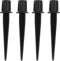 Litoexpe 4 Pack Metal Solar Lights Stake, Replacement Spike Ground Stake by PRATICALPRODUCTS