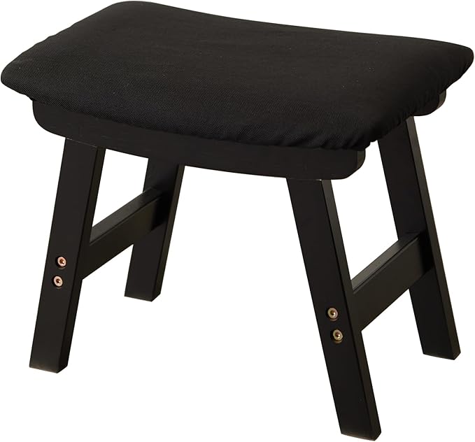 Foot Stool, Bamboo Small Sofa Foot Rest Under Desk, Extra Seating - Image 7