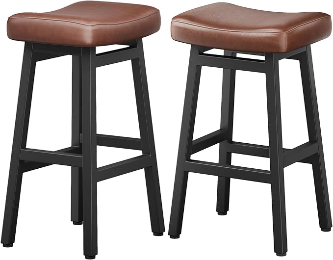 29 Inches Bar Stools Set of 2, Bar Height Barstools - Image 9