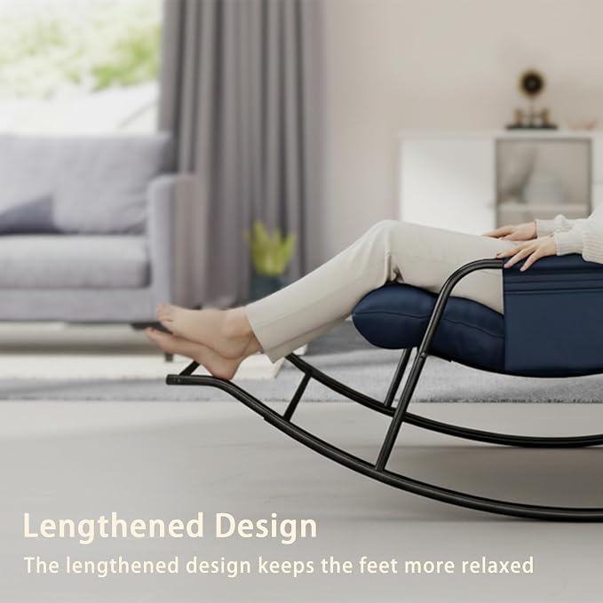 Oversized Indoor Rocking Chair, Plush Papasan Chair - Image 9