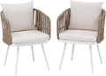 SUNSITT Patio Dining Chairs Set of 2, Outdoor Metal Dining Chairs by SUNSITT