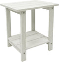 Melucivi Weather Resistant Outdoor Side Table, Double Small Adirondack Side by Meluvici
