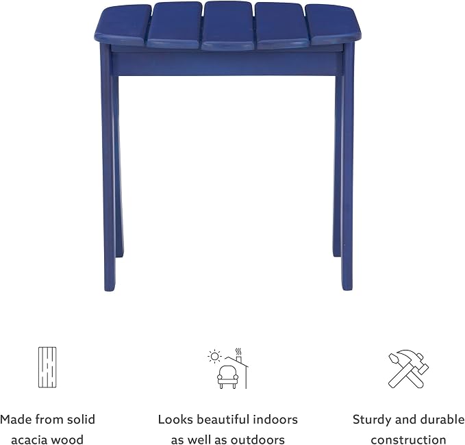 Jayde Blue Adirondack Outdoor End Table - Image 14