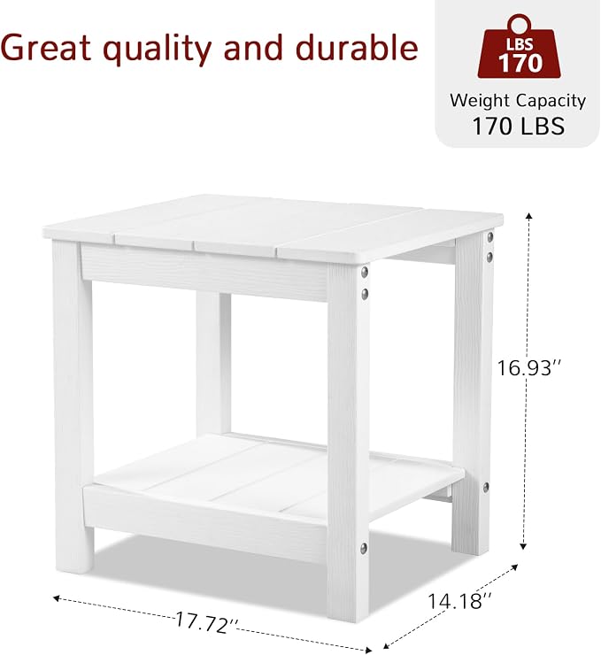 Stoog 3 Piece Patio Dining Sets, All-Weather Patio Chairs - Image 7