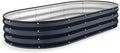 Kesfitt Raised Garden Bed, Oval Open-Bottom Design, 12-Inch Deep by Kesfitt