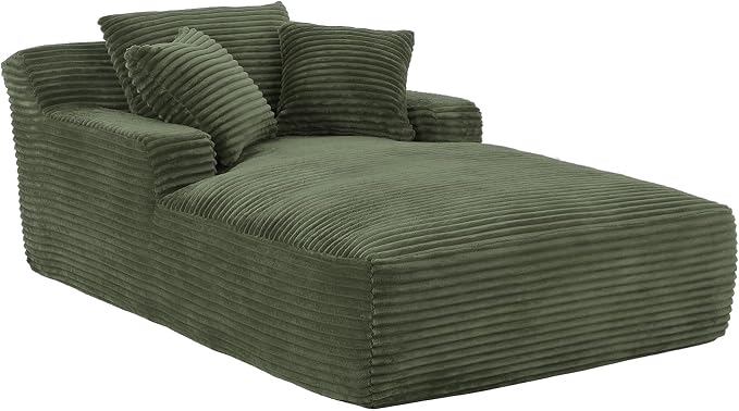 78.7" Chaise Lounge Chair Indoor, Oversized Boneless Couch Comfy Upholstered - Image 9