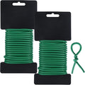 Tenn Well Green Plant Ties, 32 Feet 5mm Soft Garden Wire Ties by TennWell