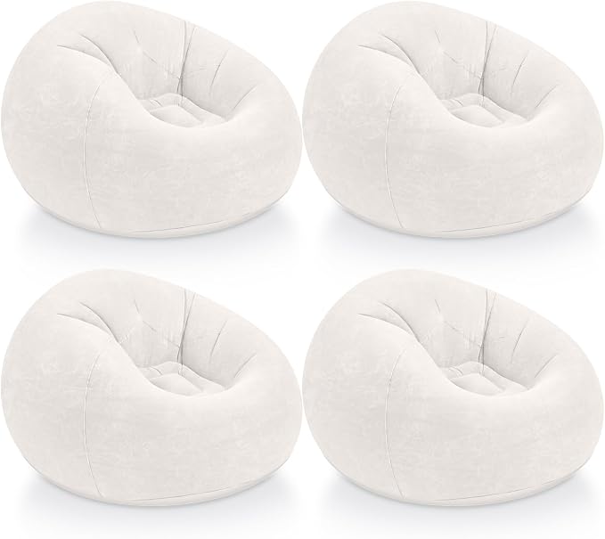 Realspring Inflatable Bean Bag Chairs Outdoor Blow up Camping Chairs Inflatable by Realspring