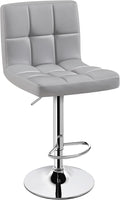 Yaheetech Single Bar Stool, PU Leather Adjustable Barstools, Modern Counter by Yaheetech