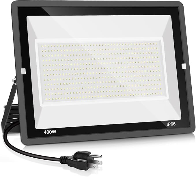 400W LED Stadium Flood Light Outdoor, 2400W Equivalent 50500LM 5000K Daylight by YANYCN