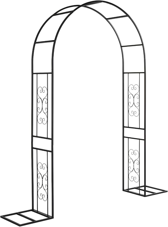 VINGLI Garden Arch Trellis, 7.6ft Arch Trellis by VINGLI