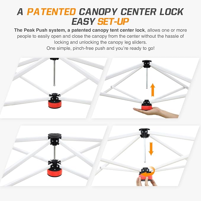 EAGLE PEAK Commercial Canopy 10x10 Pop Up Canopy Tent - Image 6