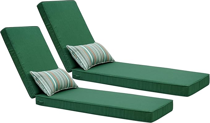 Outdoor Chaise Lounge Cushions, Outdoor Lounge Cushion, Rainproof Color by Unknown