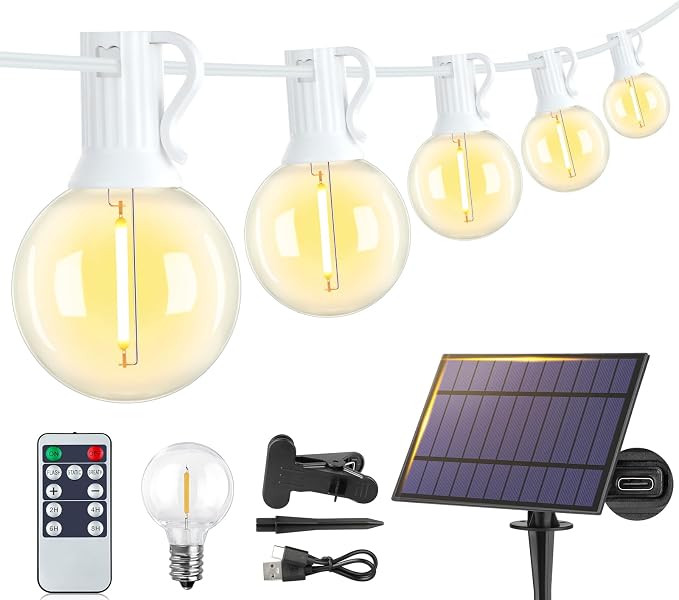 25FT Solar String Lights Outdoor by Larkvue
