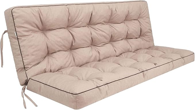 Outside Benches Cushion with Backrest, Thicken Waterproof Swing Cushions 2/3 by Unknown