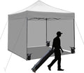 10x10 Pop up Canopy Tent with Sidewalls, Heavy Duty Waterproof Sun Shade Canopy by AERGERGER