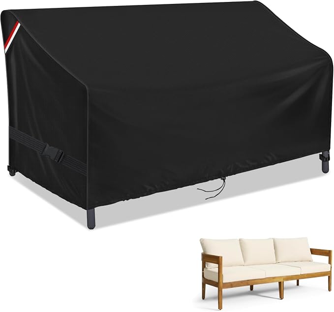 Outdoor Loveseat Cover, Waterproof 2-Seater Outdoor Bench Cover by Yourpatiocoverexpert