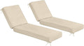 Sundale Outdoor Olefin Chaise Lounge Cushion Set of 2, Water-Resistant Patio by SundaleOutdoor