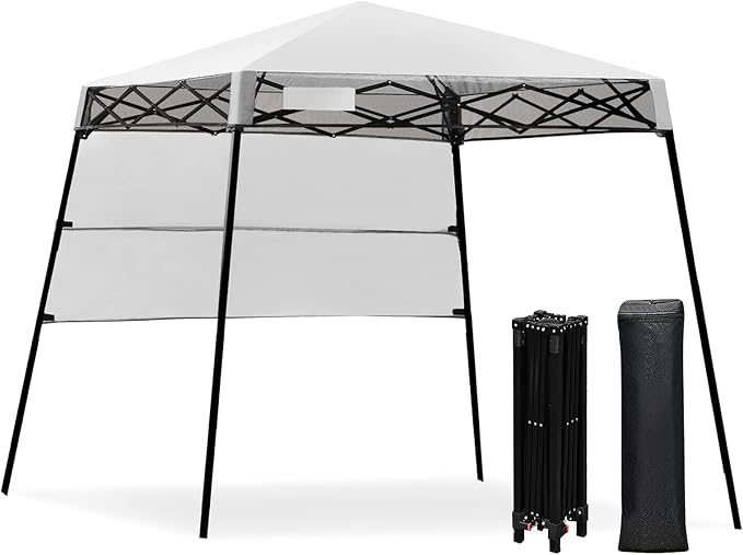 Fireflowery 7’ x 7’ Pop Up Canopy Tent, Portable Shelter Canopy w/Backpack by Unknown