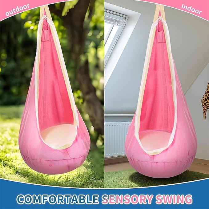 Light Up Swing Chair Hammock Chair Indoor Outdoor - Image 3