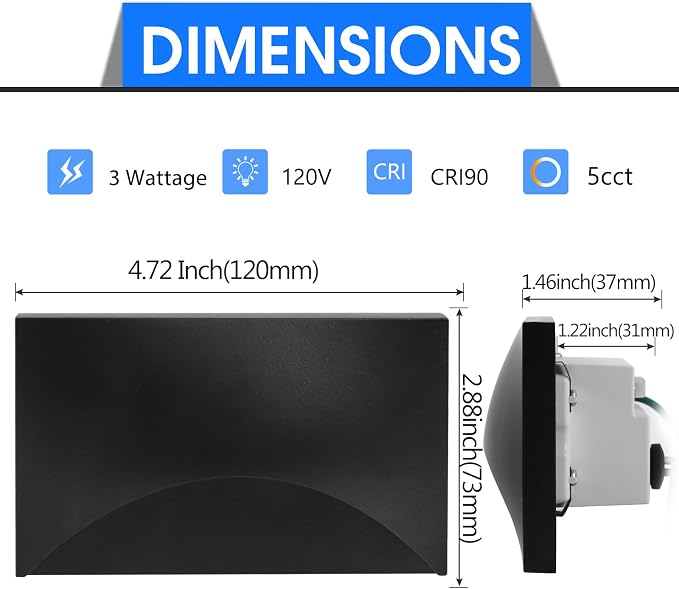 Energetic 120V LED Stair Lights - Image 2