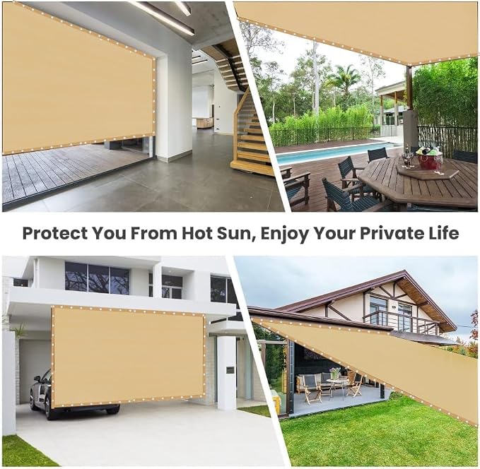 90% Shade Cloth Sun Shade Fabric Privacy Screen Shade Cover - Image 7