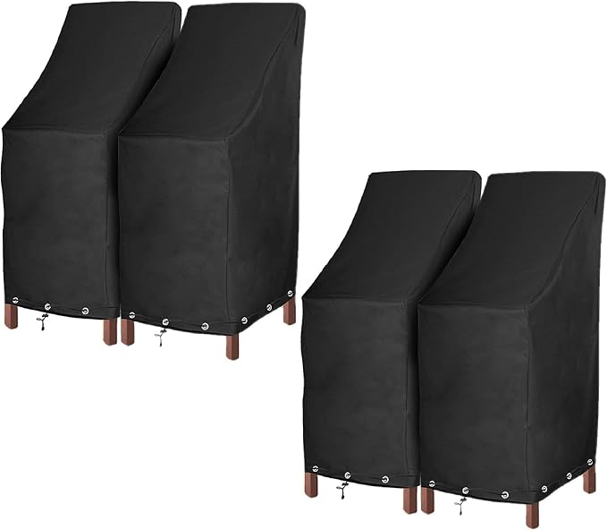 RosieLily Outdoor Chair Covers, High Back Patio Chair Covers Waterproof - Image 8