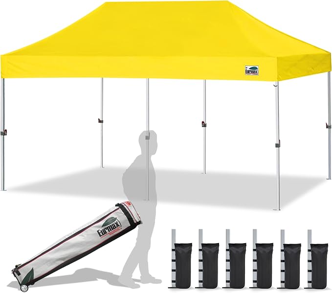 Eurmax USA 10'x20' Pop Up Canopy Tent Commercial Instant Canopies by Eurmax