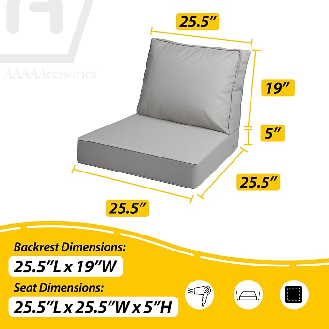AAAAAcessories Outdoor Deep Seat Cushions - Image 5