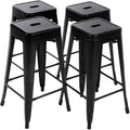 FDW Bar Stools Set of 4 Counter Stool Metal Bar Stools 30 Inches Height by FDW