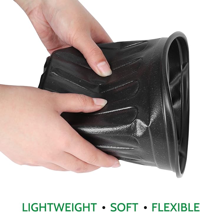 JERIA 100-Pack 1 Gallon Flexible Plant Nursery Pots - Image 4