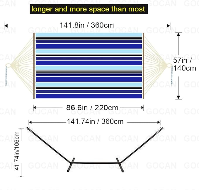 Quilted Fabric Double Hammock Won't flip - Image 2