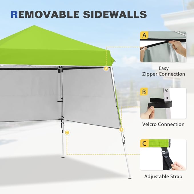 EAGLE PEAK Day Tripper 8x8 Aluminum Super-Lightweight Slant Leg Pop Up Canopy - Image 7