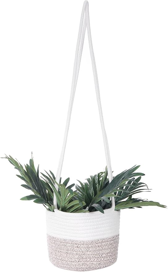 Hanging Planter Basket Jute Rope Woven Plant Hangers Indoor Hanging Plant - Image 3