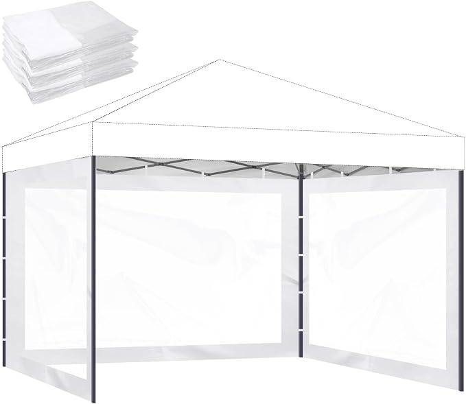 Instant Canopy Sidewalls for 10x10 Pop Up Canopy Tent, 300D Waterproof Material by FLAGLY