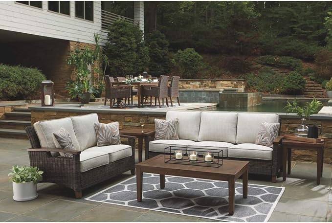 Signature Design by Ashley Paradise Trail Outdoor Loveseat - Image 9