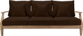 SAFAVIEH Couture Outdoor Collection Martinique Natural/Dark Brown Cushion Solid by SAFAVIEH