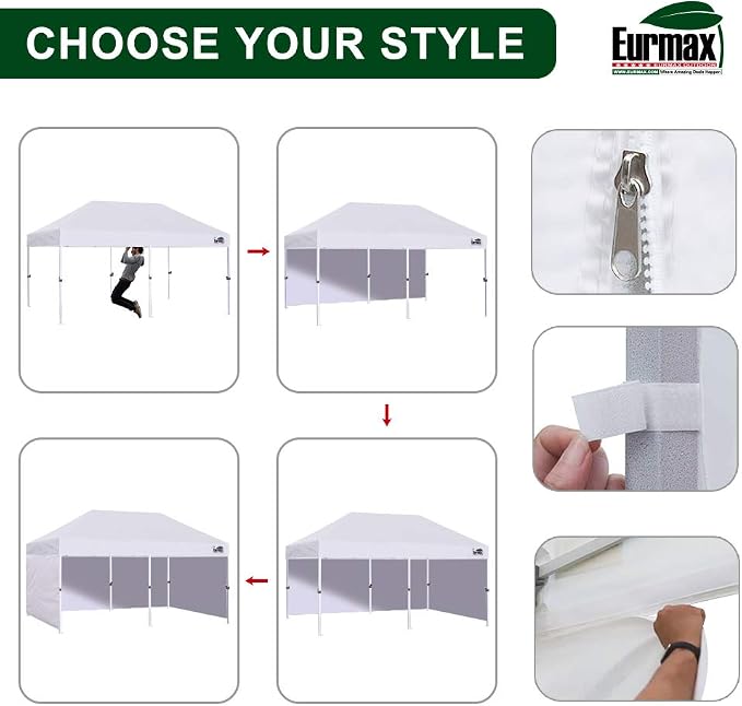 Eurmax USA 10'x20' Pop-up Canopy Tent Commercial Instant Canopies - Image 6