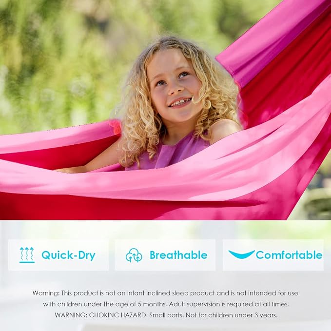 GRASSMAN Kids Hammock-Small Camping hammocks, Portable Camping Gear - Image 4